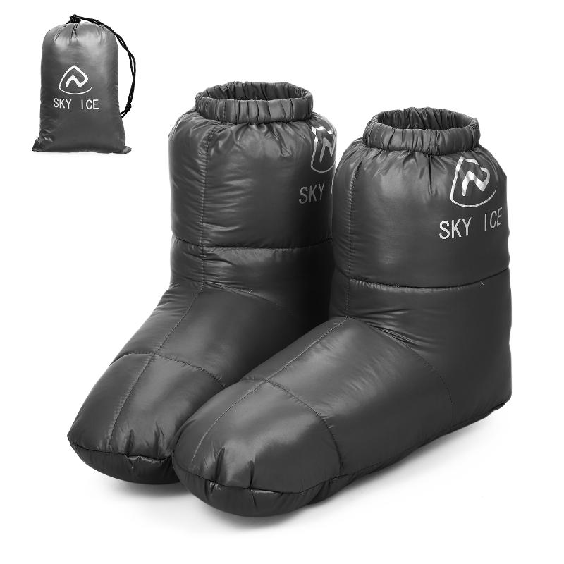 

Sports Socks SKY ICE Winter Duck Down Shoe Covers Keep Warm Shoes Waterproof Foot Outdoor Camping Hiking, Black