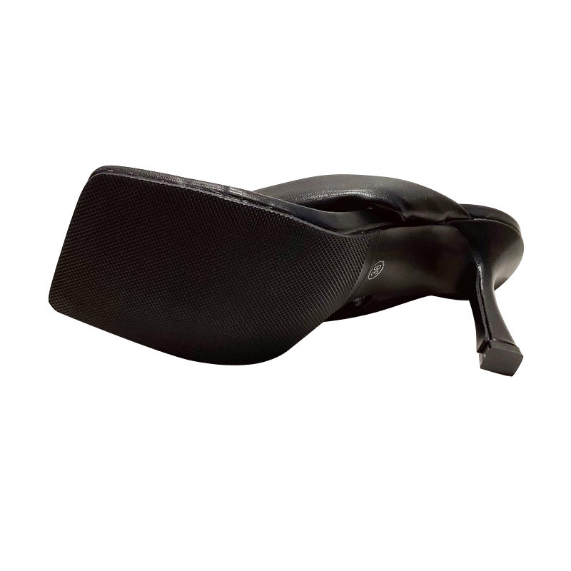 

Eilyken New Summer Slippers Women Clip Toe Narrow Band Flip Flops High Heels Fashion Slides Shoes Ladies Sandals Size 42a5reuhdbfx, Black