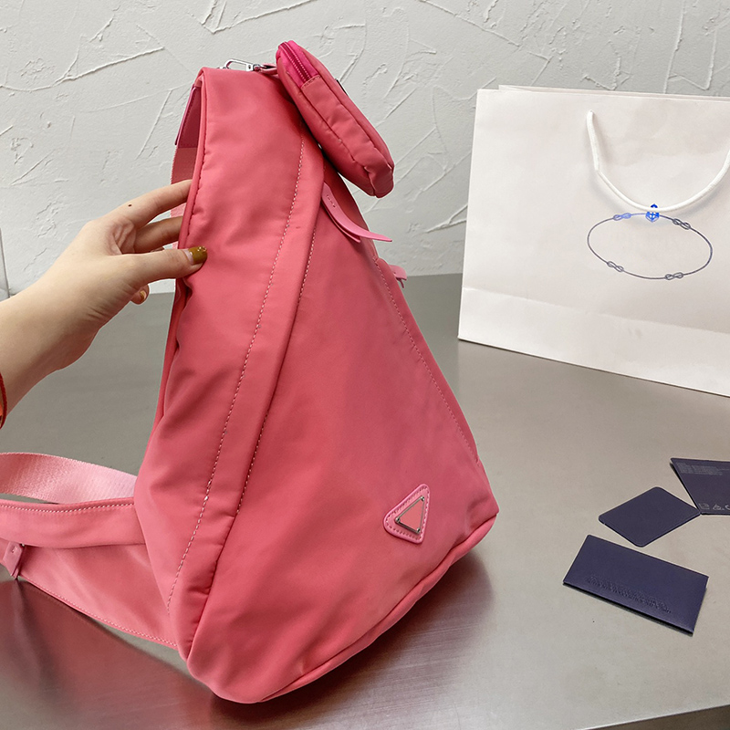 

Irregular Triangle Nylon Crossbody Bag for Women - Designer Shoulder Handbag with Coin Wallet. Ideal for Outdoors & Daily Use., Khaki