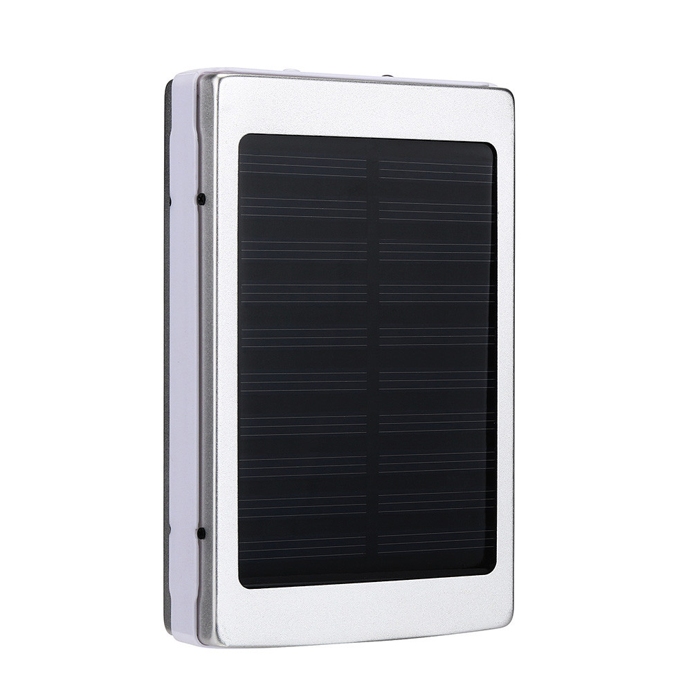 

2021 Solar Battery Chargers Portable Camping light Double USB Solar Energy Panel Power Bank with LED Light For Mobile Phone PAD Tablet