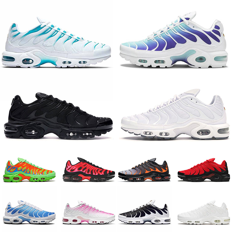 

Top Quality Triple White Black Men Womens Tn Plus Tns Running Shoes Mens Sneakers Trainers Blue Fury Pink Fade Oreo Bleached Aqua Mean, #8 sky blue 40-46