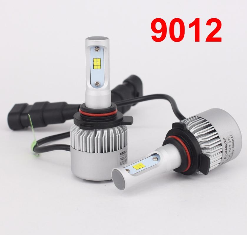 

Car Headlights 1 Set 9012 HIR2 S2 LED Headlight Super Slim Conversion Kit 72W 8000LM CSP Y19 Chips All-in-one Built-in Fan Driving Fog Lamp