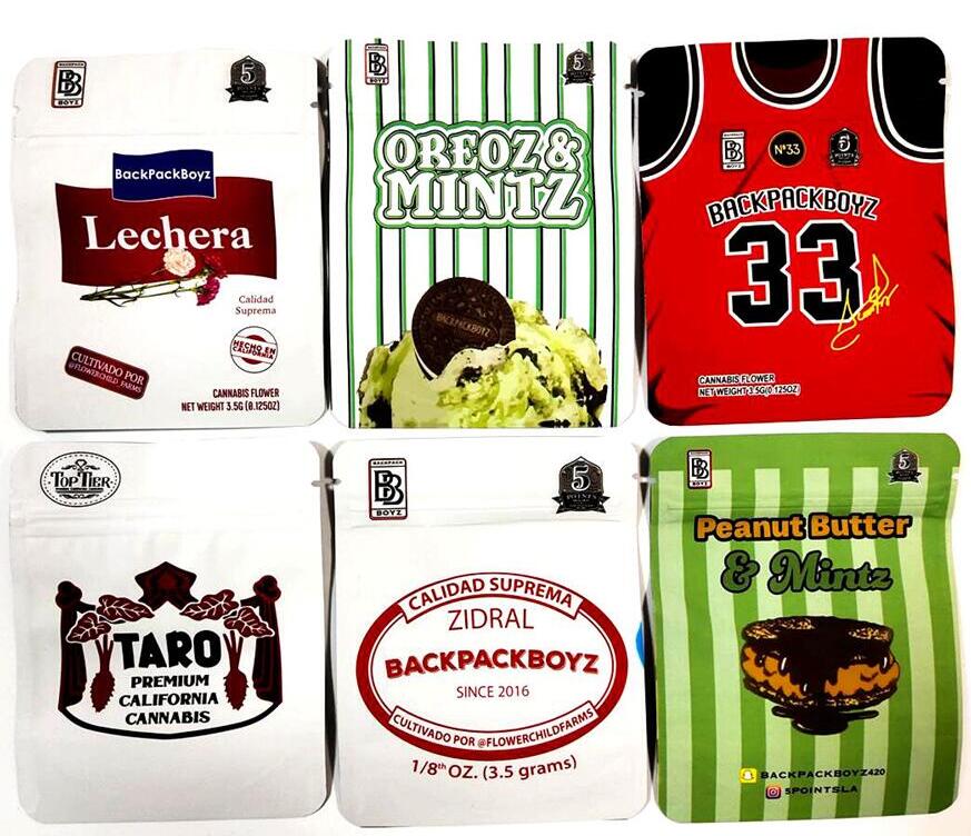 

TARO backpack boyz 3.5 bags Child Proof Bag packaging with hologram sticker Backpackboyz 33 Tomyz Batman Crazy Down Edibles Packages