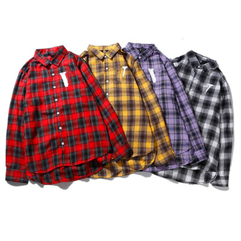

2021 Men Shirts Women Long Sleeve High Quality Casual Letter Printed Hip Hop Style Clothes With Label Box, 1pcs button