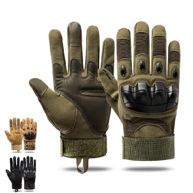 

Sports Gloves Shooting Tactical Military Touch Design Protective Fitness Cycling Hunting Full Finger Half-finger, Black