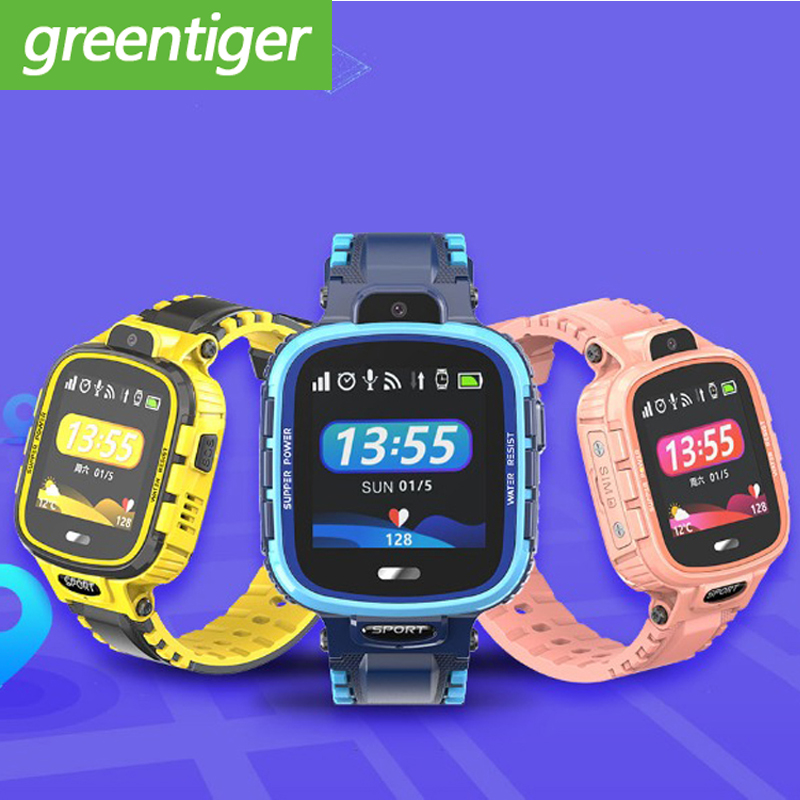 

TD26 Kids Smart Watch IP67 Waterproof GPS WIFI Baby Tracker Camera SOS Monitoring Positioning Baby Children Smartwatchg, Td26 grey