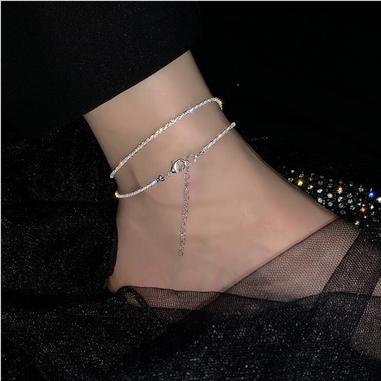 

Luxury shiny ladies anklet beach party to send lovers all-match fashion sexy jewelry does not fade