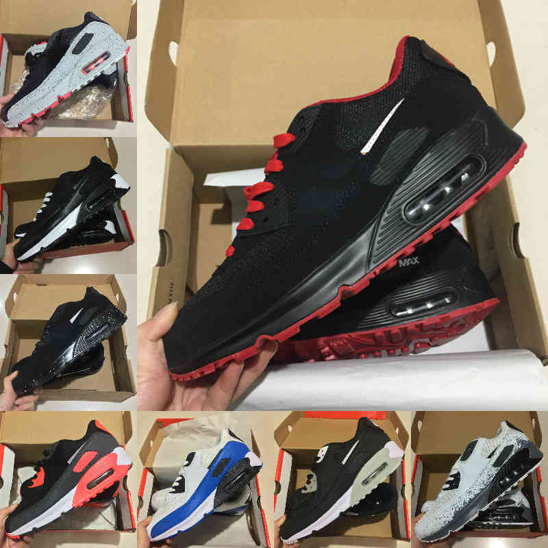 

High Quality 2021 New Airs Cushion 90 Running Shoes Cheap Men Women Black White 90s Classic Airs Designers Trainer Outdoor Sports Shoe S91