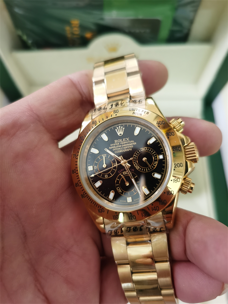 With Original Box Luxury Watches 17 Style Yellow Gold & Steel Bracelet New 40mm Automatic Fashion Brand Men's Watch Chronograph Wristwatch 2022
