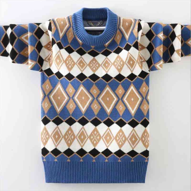 

Big Kids Pure Cotton Sweaters 3 17t Teenage Spring Fall O Neck Knitted Pullovers Baby Boys Clothes Bottoming Shirt Tops, Blue