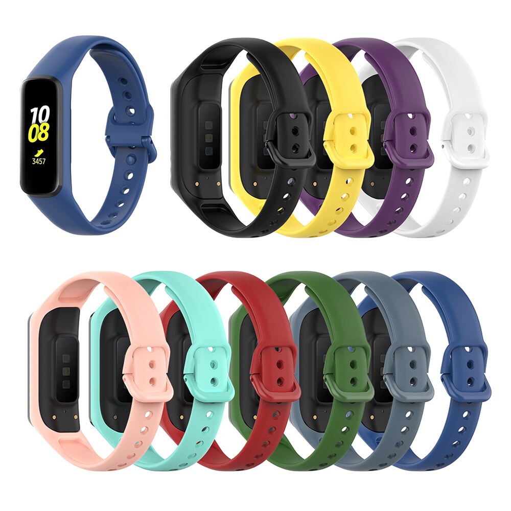 

Sports Bands for Samsung Galaxy Fit 2 Watchband Fit2 Silicone Watch Strap Correa Smartwatch Wristband Replacement Accessories