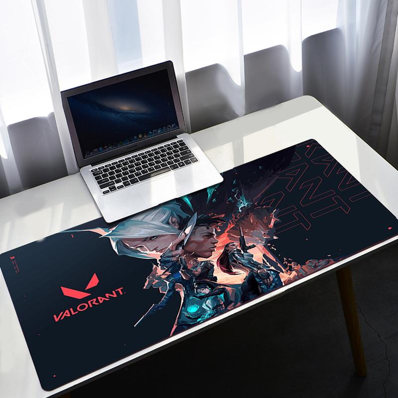 

Mouse Pads & Wrist Rests Valorant Long Pad For And Keyboard Pc Gamer Complete On The Table Large Mousepad Anime Gaming Desk Accessories