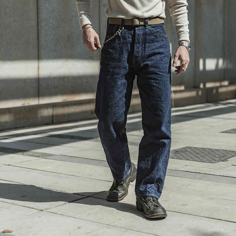 

jeans Bronson War Model 44801XX Seee Jeans Vintage Raw Denim Pants 44501 Rigid, Blue