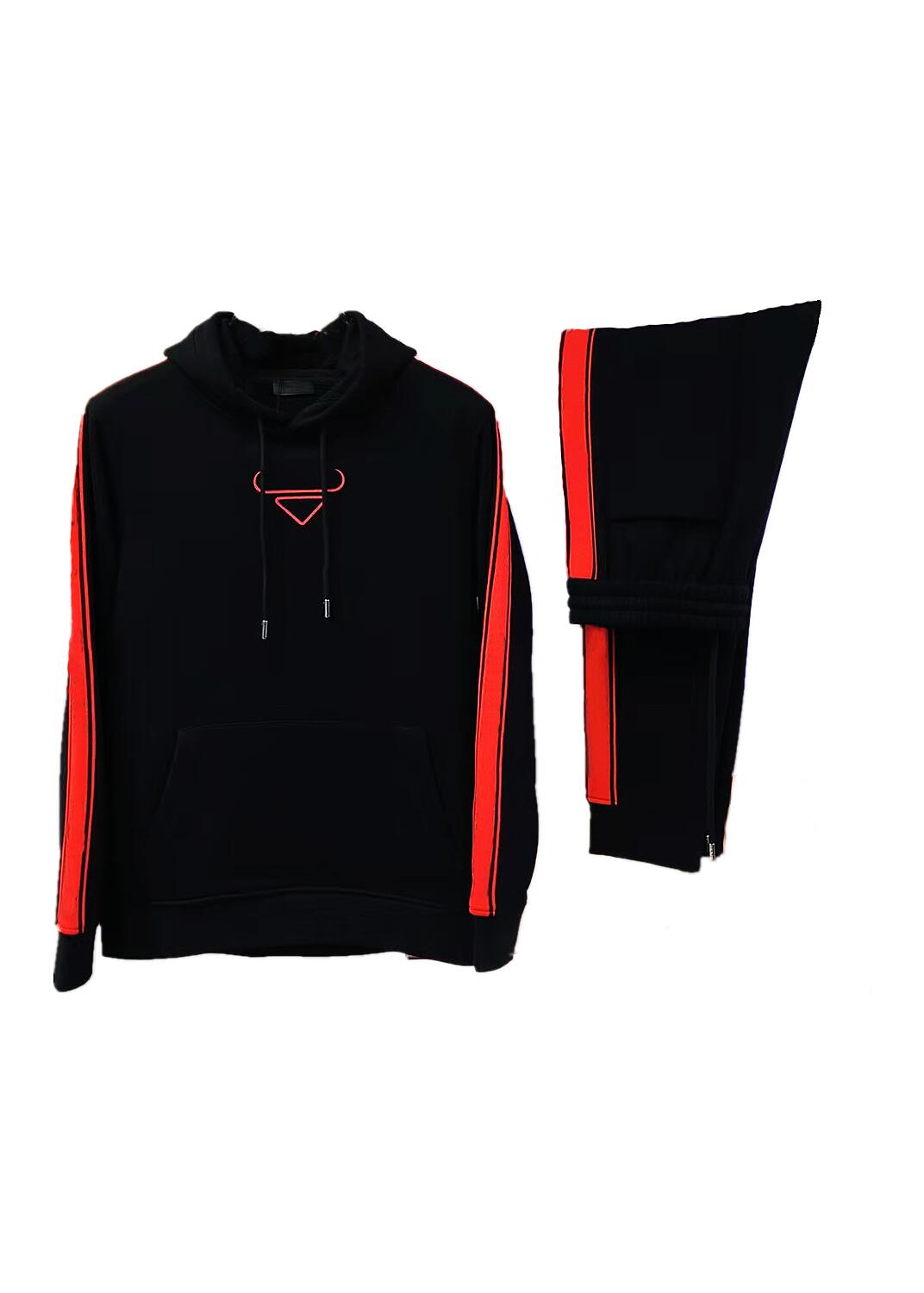 

21FW Designer PRAD Top quality Mens Tracksuits 450g terry cotton sportswear fashion casual sports round neck sweater suit -3XL, This item is not shipped