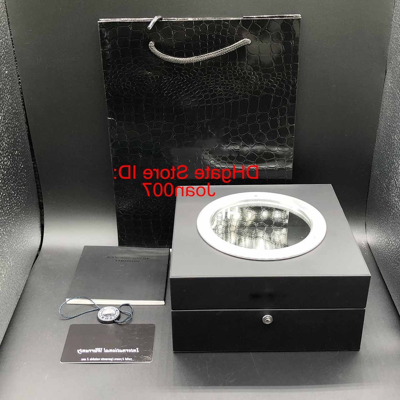 

Best Quality Watch Box Full Black Watches Boxes Transparent H Original Watch Box for HUB Watch Box Spot Supply Top Quality Boxes, Black;blue