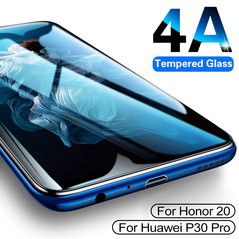 

4A Curved edge Tempered Glass on For Honor 20 Pro Screen Protector Huawei P30 Pro lite Protective glass on Honor 20 10 lite Film