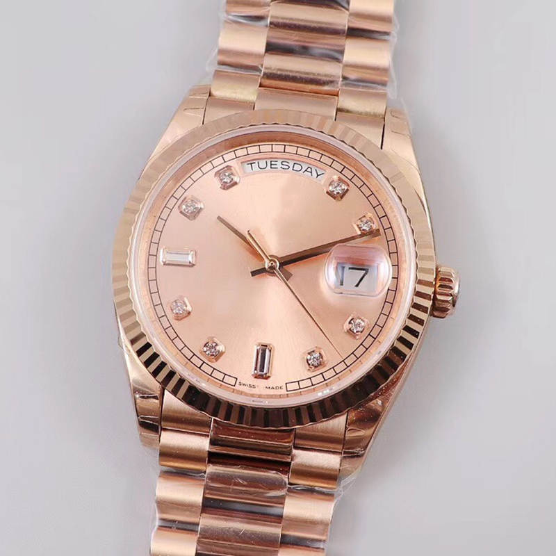 

Luxury fashion classic waterproof women's watch, 36MM week calendar stainless steel casual business automatic machine