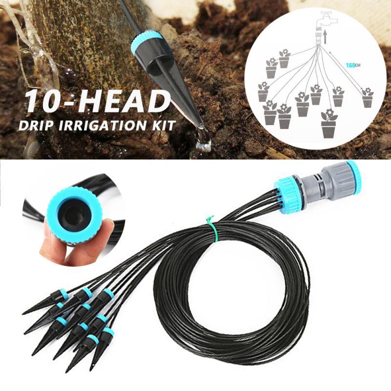 

10-Head Drip Irrigation Kit Intelligent Garden Adjustable Greenhouse Plant Watering System Automatic Device For Plants Equipments