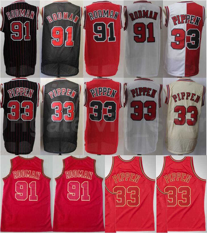 

Men Basketball Scottie Pippen Jersey Dennis Rodman Uniform Pant Short Stitched Home Away Red Black White Beige High Quality, 33 beige