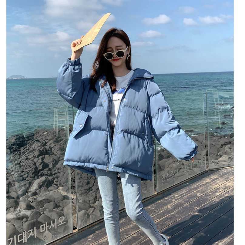 

Off season clearance women's winter cotton padded clothing down jacket short Korean version loose 211018, Beige