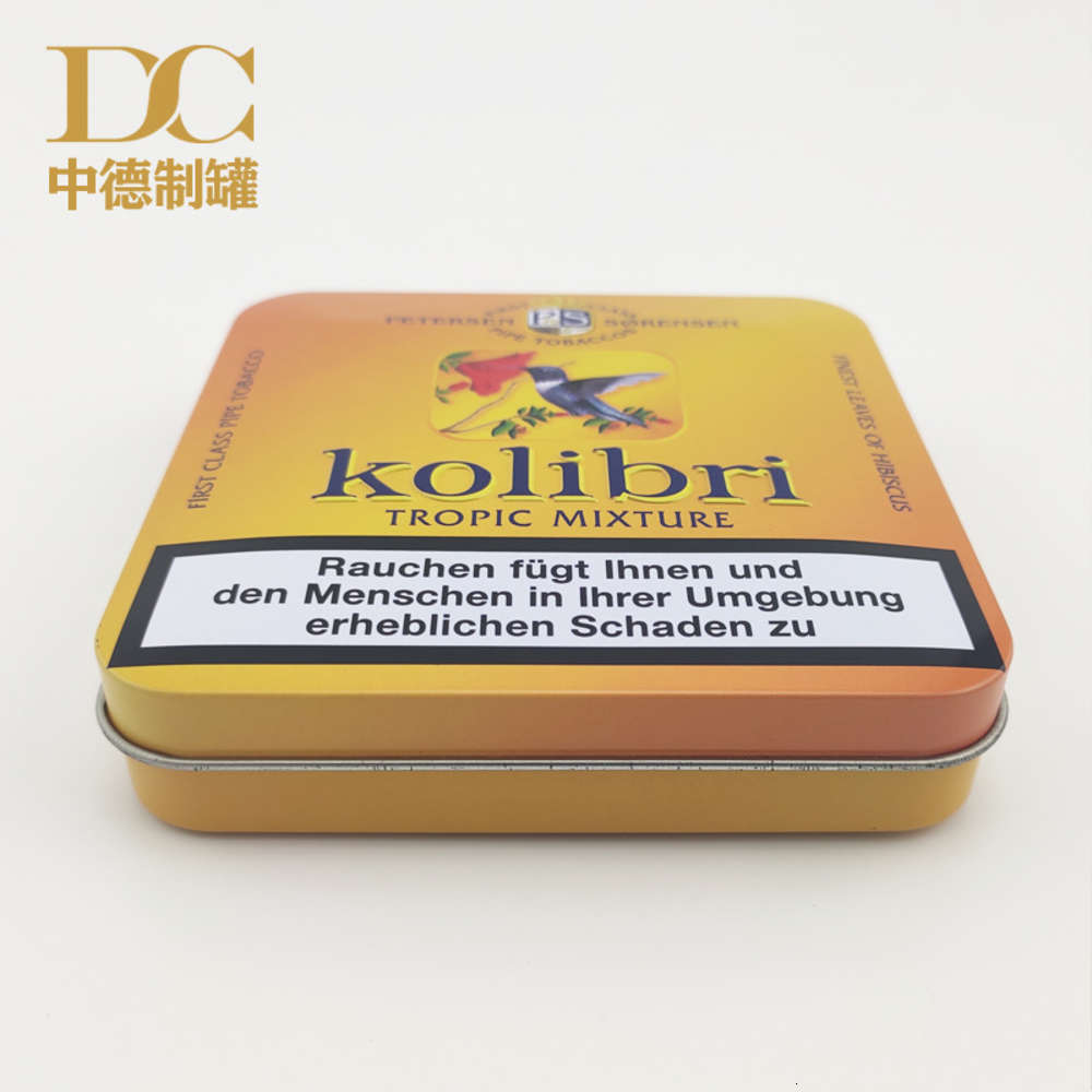 

Cigarette case Tinplate cigarette square cut tobacco iron box packaging