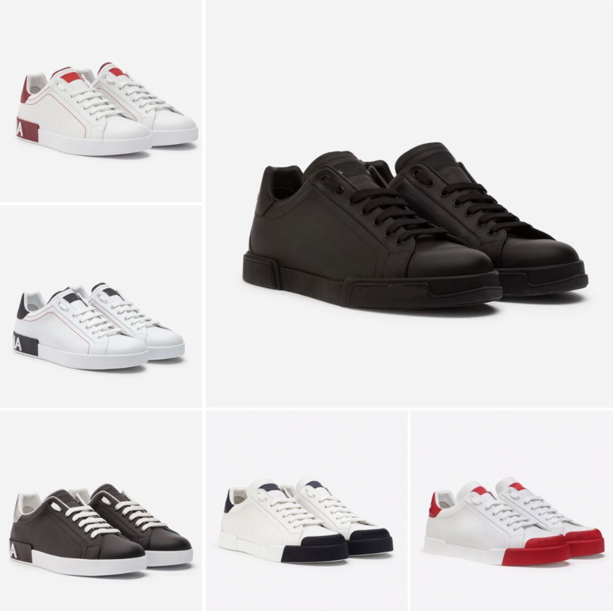 

2022 Couple Sports Shoes!! High Quality Brands White Calfskin Nappa Portofino Sneakers Perfect Outdoor Runner Trainers EU38-46