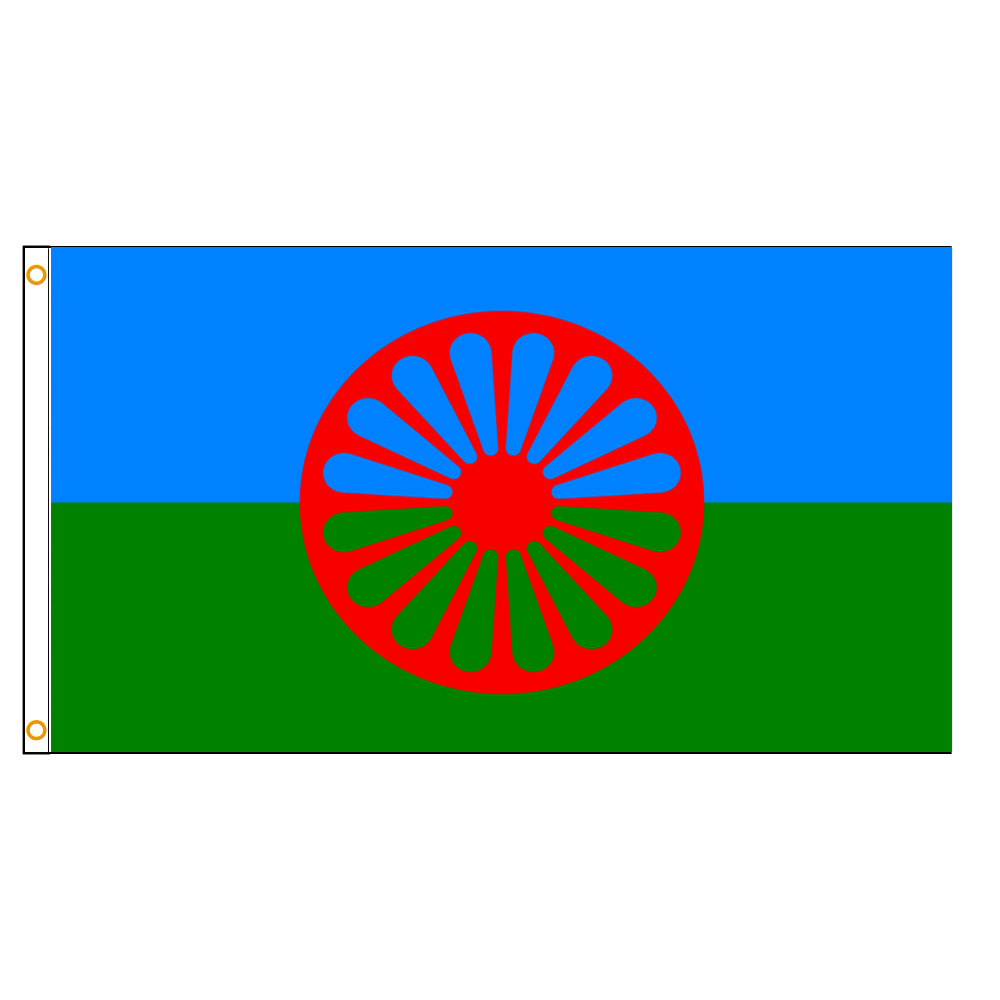 

JOHNIN 3x5Fts Gypsy Flag Romani Peoples Direct factory wholesale 90x150cm