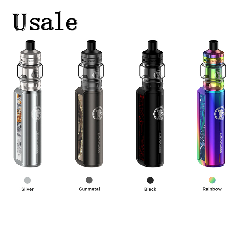 

Geekvape Z50 Kit 50W Mod Built-in 2000mAh Battery 3.5ml Tank with 0.3ohm 0.6ohm B Series Coil Leakproof Top Airflow Vape System 100% Original, Gun metal