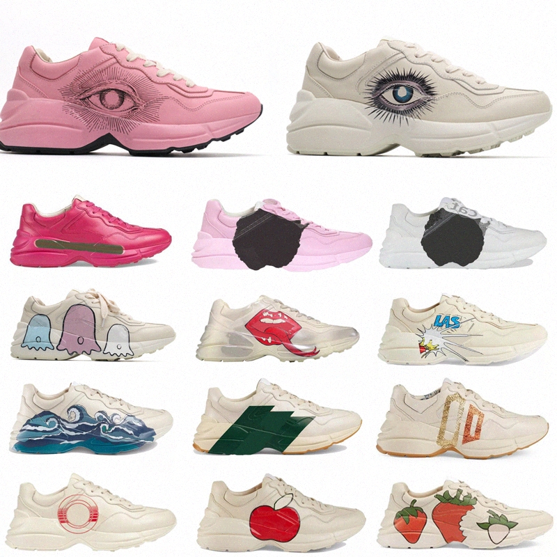 

Fashion Designer Rhyton Shoes Beige Men Women Trainers Vintage Luxury Chaussures Ladies Shoe Sneakers Wave Mouth Sneaker 36-45op2P#, I need look other product