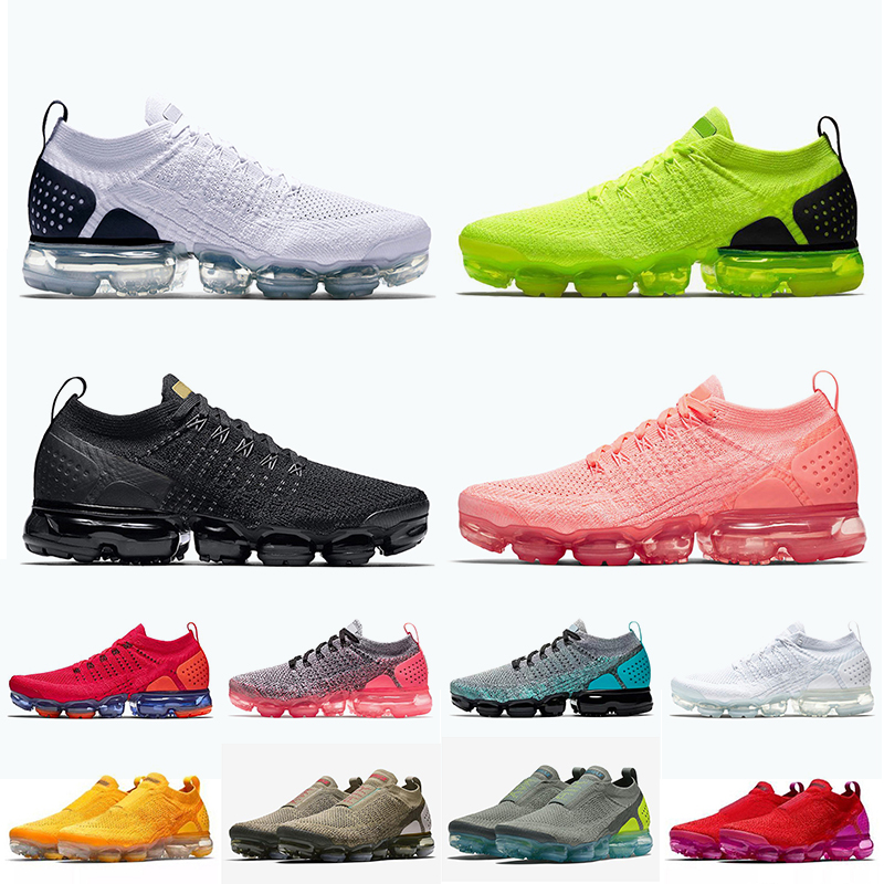 

Summer Breathable Fly Knit Runing Shoes Women Men Trainers Sneakers Black Gold Volt Red Orbit Triple White Size 36-45, Thunder grey with white symbol 36-40