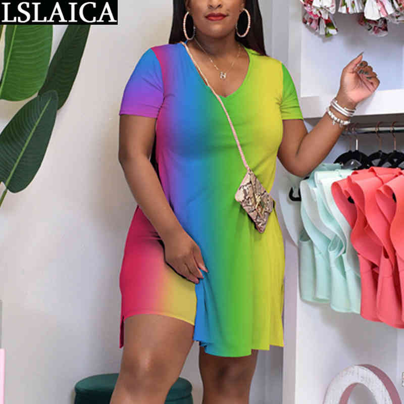 

Wholesale Items Women's Office Suit Short Sleeve Tshirt Round Neck Pants Colorful Print Knitwear Streetwear 210520, Green