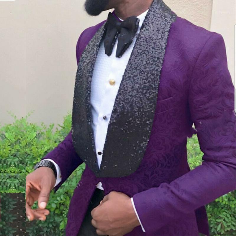 

Men's Suits & Blazers Sequin Shawl Lapel 1 Piece Jacquard Paisley Suit Jacket Slim Blazer For Men Casual Tuxedo Prom Business Man Jacket1, Red jacket