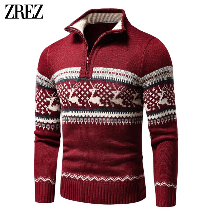 

Men's Sweaters Men 2021 Autumn Casual Jacquard Half Zip Sweater Cardigan Jacket Winter Long Sleeve Mock Neck Pullover, White;black