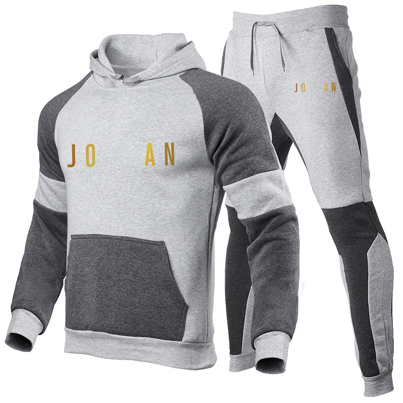 

fashion Clothing Men's Pullovers Sweater Cotton Men Designer Tracksuits Hoodie Two Pieces + Pants Sports Shirts Fall Winter Jorden Track suit Sportswear, Nk 05