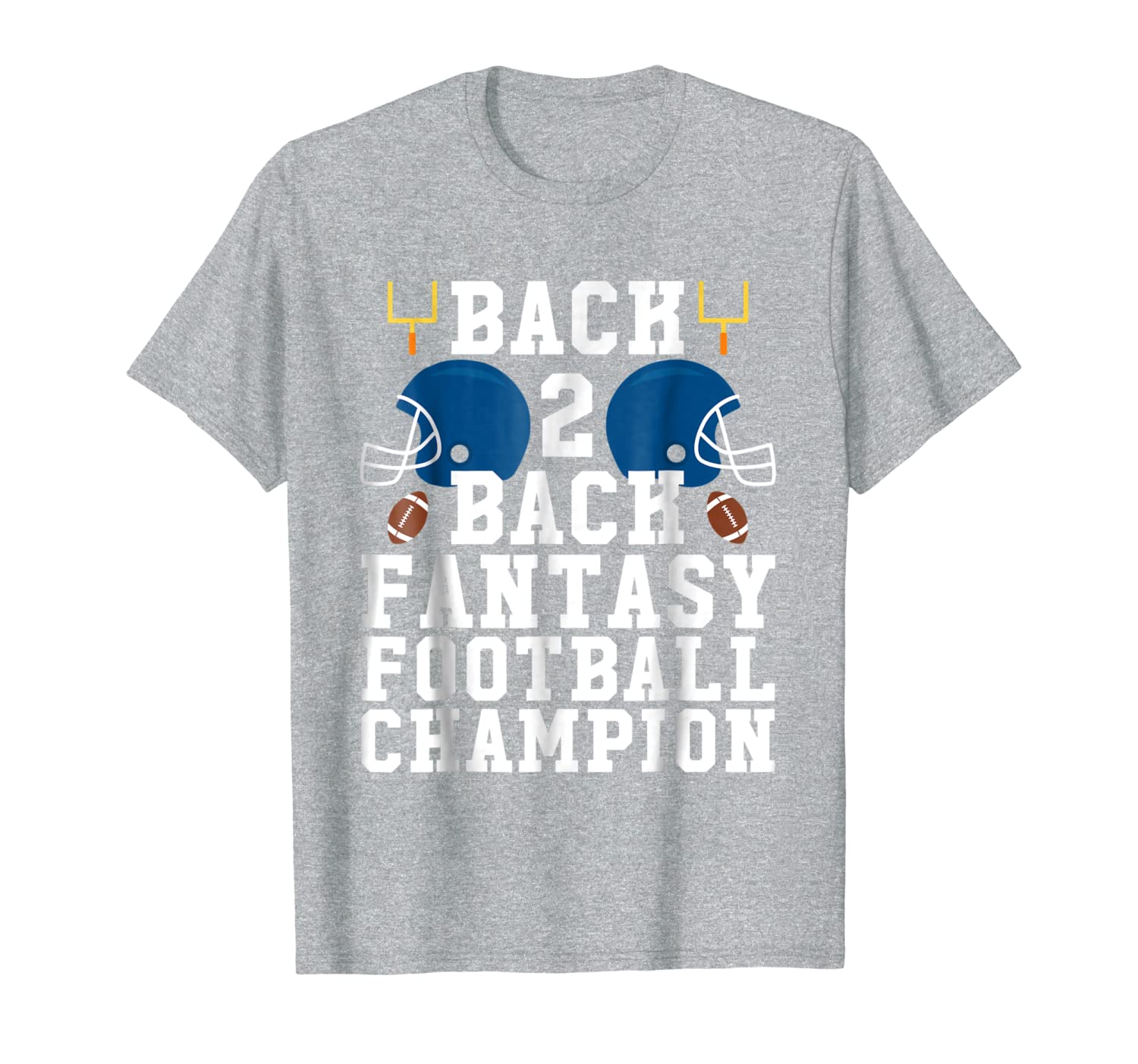 

Back To Back Fantasy Football Champion Shirt, White;black