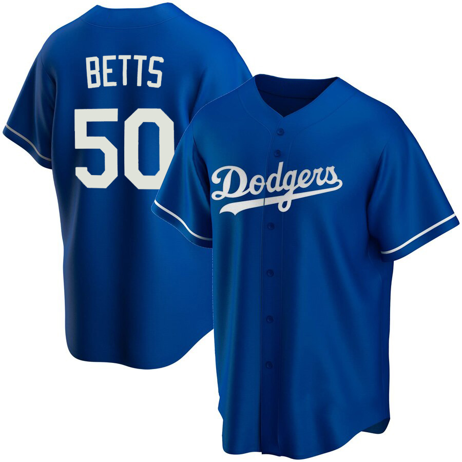 

50 Mookie Betts jersey Cody Bellinger Corey Seager Clayton Kershaw Enrique Hernandez Jersey, 2020 +patch flex base {guanjun}