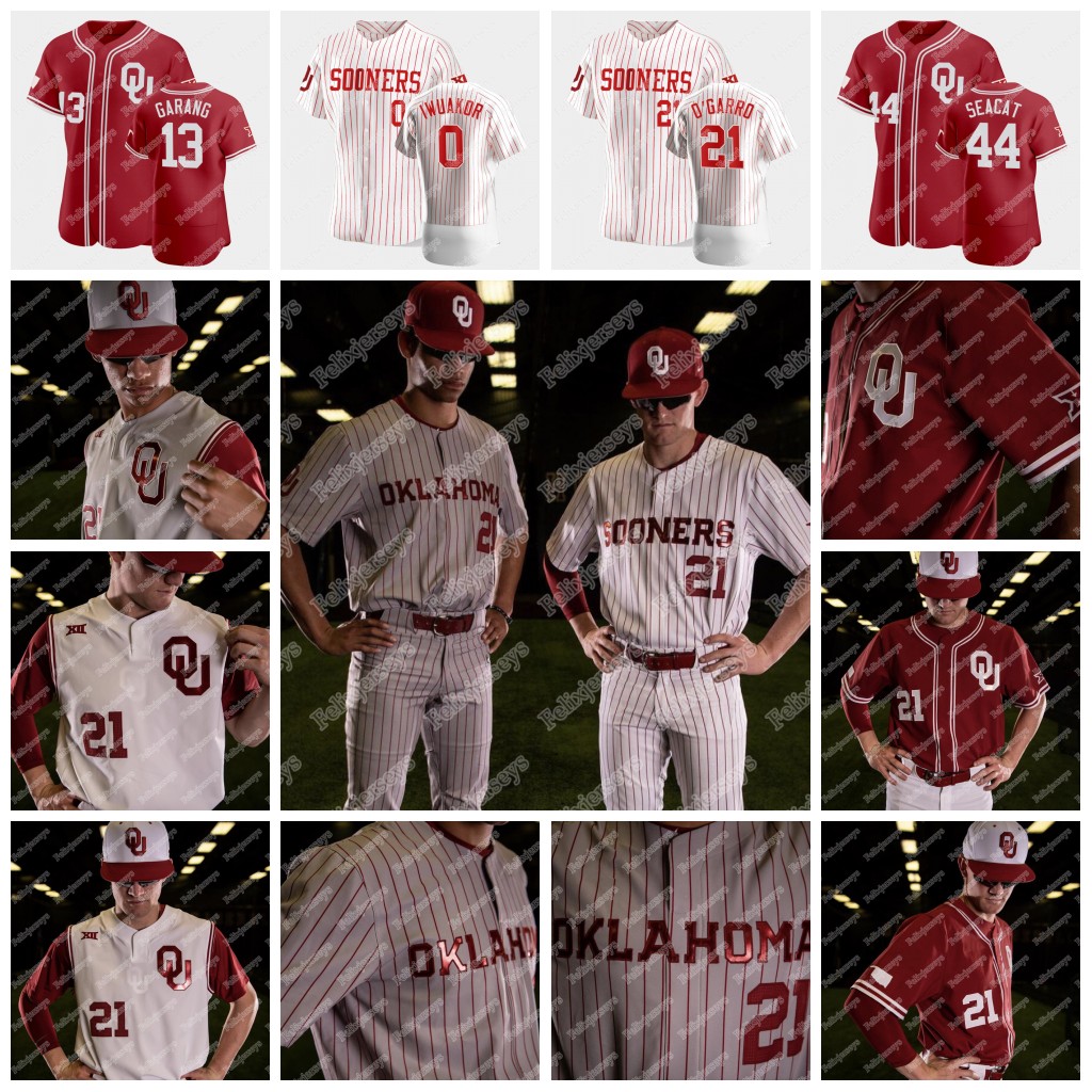 

Oklahoma Sooners 24 CADE CAVALLI 44 Blake Seacat 21 Josh O'Garro 45 Keller Casey 32 Read Streller Rick Issanza NCAA College Baseball Jersey, White womens s-xxl