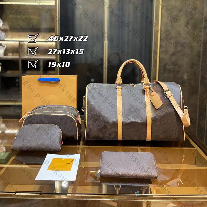 

Pink sugao women shoulder crossbody tote bags luxury top quality large capacity handbags purse genuine leather fashion designer girl shopping bag wallet 3pcs/set, Pic set 2