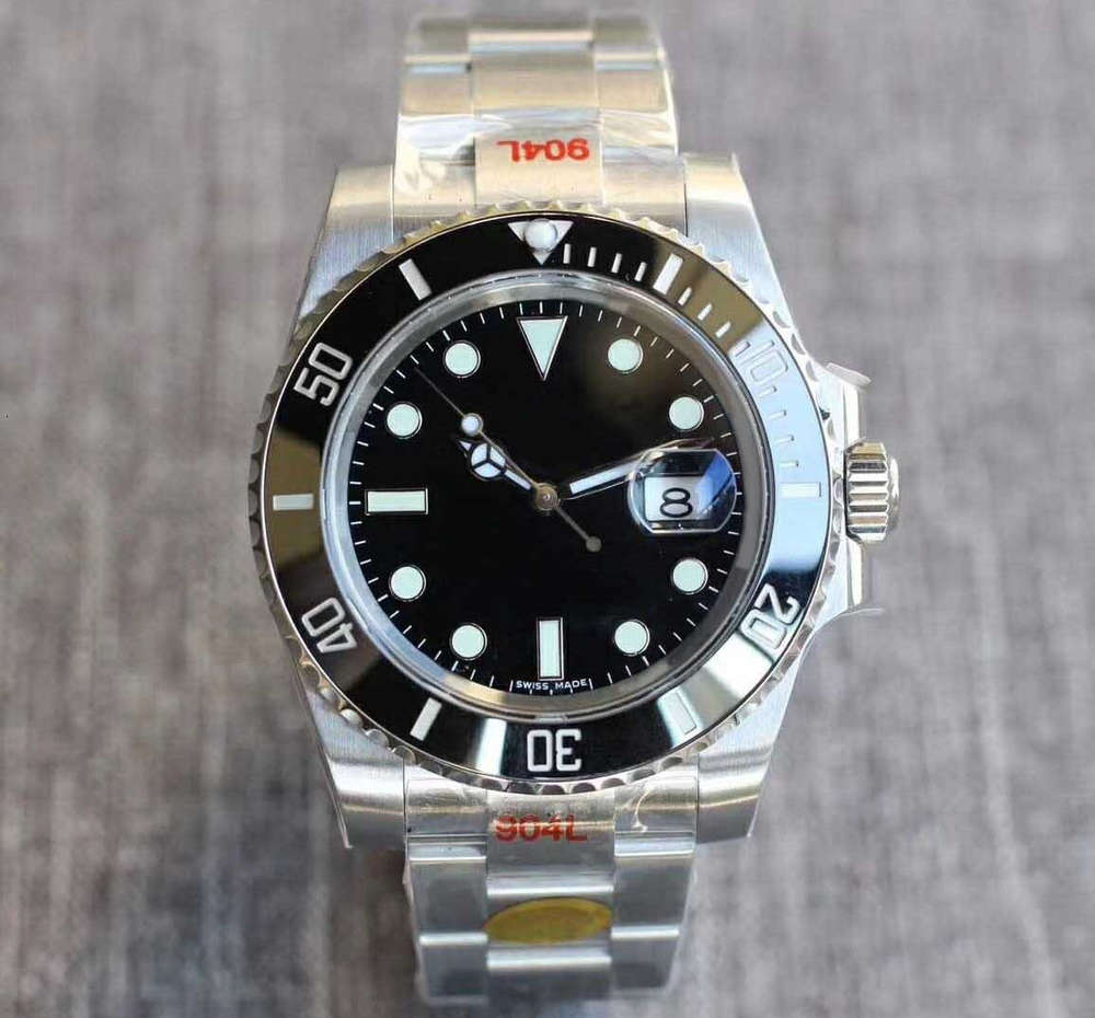 

N Factory V10 Top Quality 116610ln men ETA 2836/3135 automatic mechanical watch 40mm 904L stainless steel top Sapphire waterproof 90M, Slivery;brown