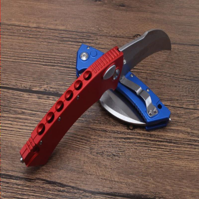 

Auto Tactical Karambit Claw Knife D2 Satin Blade CNC 6061-T6 Aluminum Handle With Retail Box Dmiqj