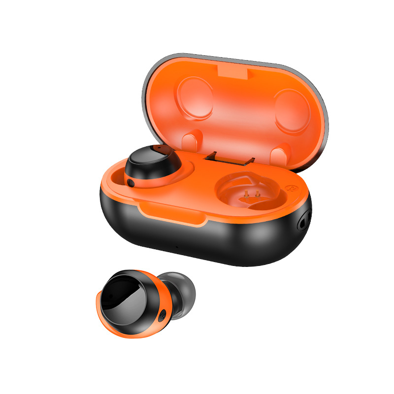 

TWS-22 Private mini true wireless 5.0 Bluetooth earphones binaural in-ear sports waterproof noise reduction Cell Phone Earphones, Yellow