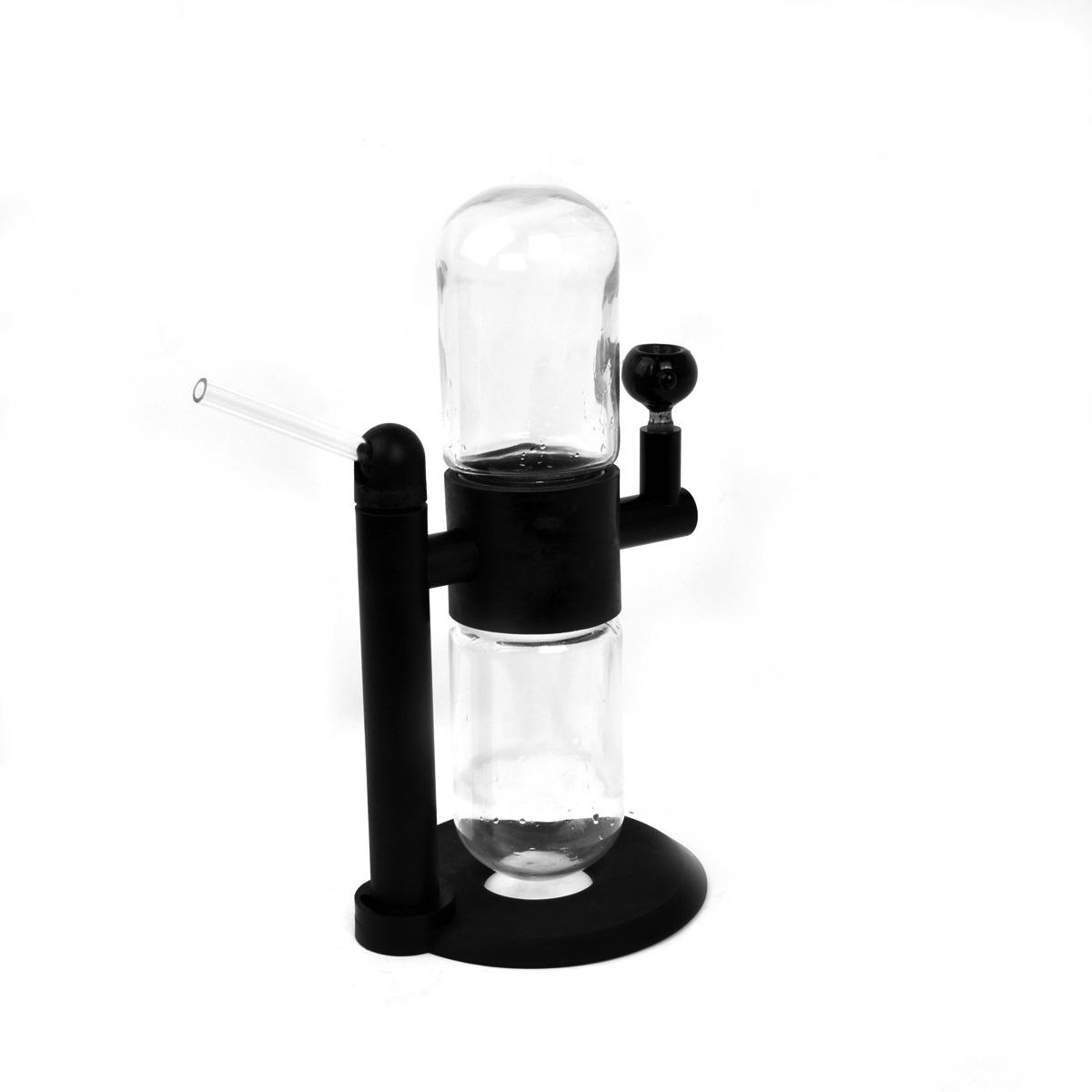 

Min.1set Hookah Kit Glass Bongs Smoke Water Pipes 360 Degree Power Recycler Shisha Dry Herb Smoking Accessory