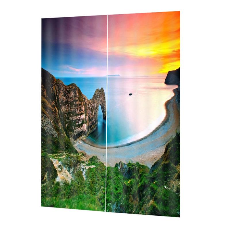 

Curtain & Drapes 2 Panels Sheer Curtains Voile Windows For Room Kitchen DZGT06 Blackout Grommet