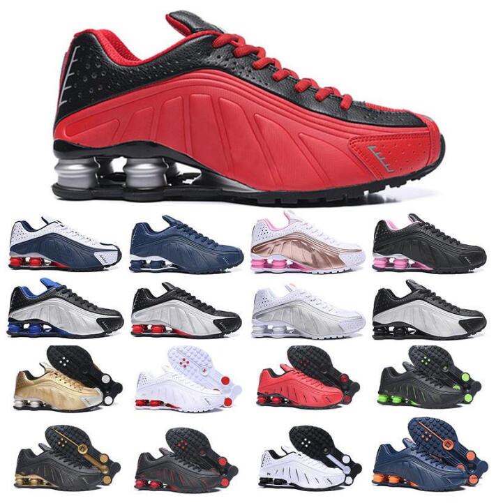 

Mens Air Casual shoes TL OG R4 Sports Womens Sneakers 301 Black Metallic Vibrant Tones Orangr Silver Shox Trainers BTRR