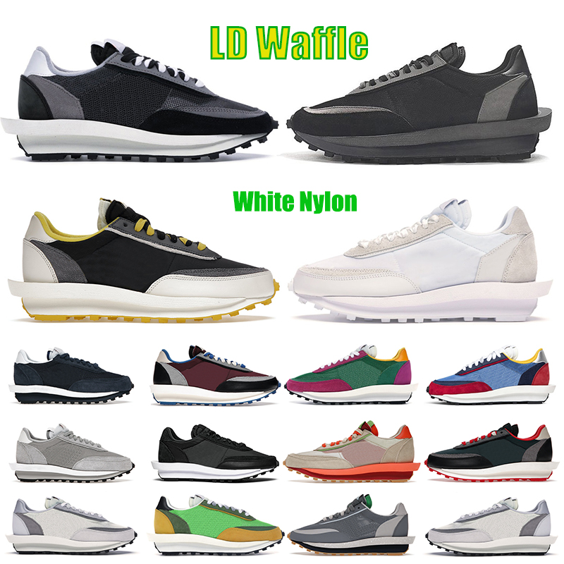 

men women running shoes LD waffle Net Orange Blaze Green Multi Grey Blue Void Summit White Nylon Bright Citron mens trainers sports sneakers