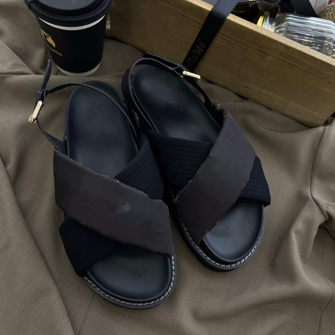 

Sandals women's outer wear summer 2021 fashion and slippers non-slip home outdoor indoor tide wild, Black