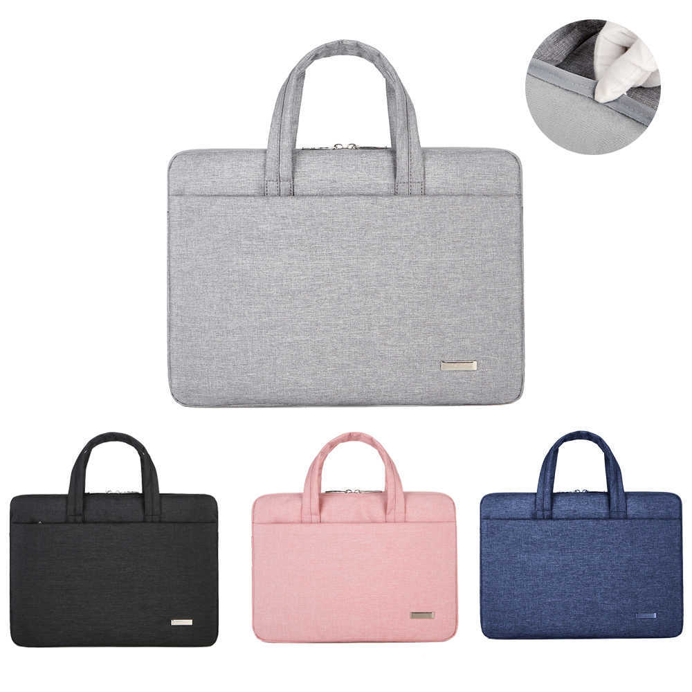 

Laptop Bag 11 12 13.3 14 15.6 Inch Waterproof Notebook Bag Sleeve For Macbook Air M1 Pro 13 15 Case HP Handbag Briefcase 211018