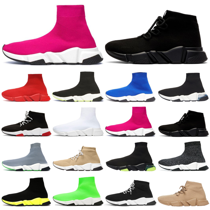 

Shoes Black White Speed Womens Casual Boots Stretch-Knit Race Runner Trainer High Top Quality Sneakers Fashion Designers Loafers, Color 9
