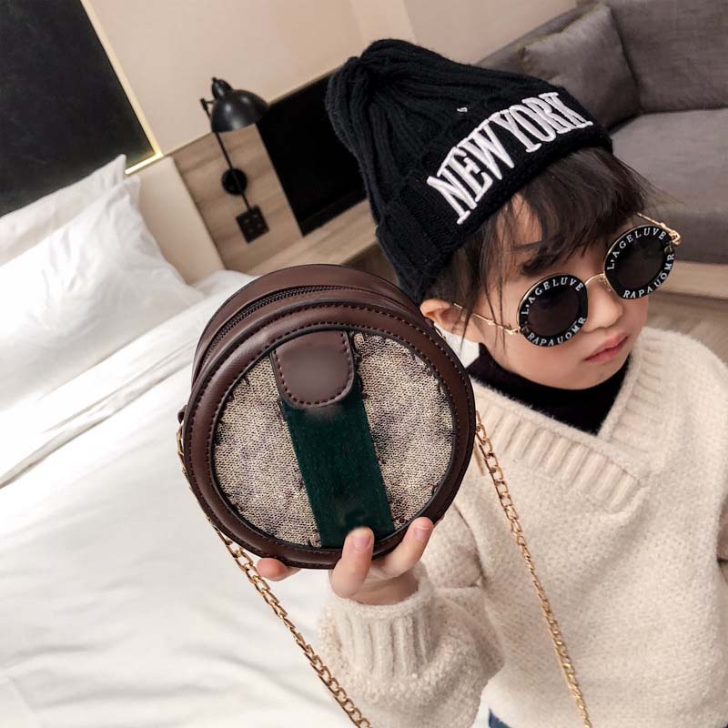 

Kids Handbags Lovely Letter Design Princess Purses Girl Mini Pu Chain Inclined Shoulder Bags 2styles 8colors, White