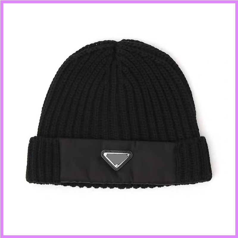 

2021 Women Solid Wool Knitted Cold Hat Street Fashion Mens Bucket Hats Caps Designer Casquette Sports Baseball Cap Winter Fitted D219133F, Box